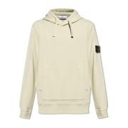 Hoodie met logo Stone Island , Green , Heren