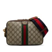 Pre-owned Leather shoulder-bags Gucci Vintage , Brown , Dames