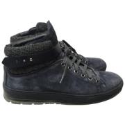 Pre-owned Suede sneakers Dior Vintage , Blue , Dames