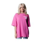 Wave Logo T-shirt Colourful Rebel , Pink , Dames