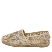 Pre-owned Lace flats Valentino Vintage , Beige , Dames
