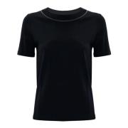 Glanzende Crewneck T-shirt Kocca , Black , Dames