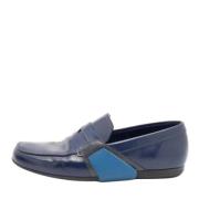 Pre-owned Leather flats Prada Vintage , Blue , Dames