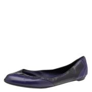 Pre-owned Leather flats Gucci Vintage , Purple , Dames