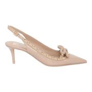 Roze Patent Leren Slingback Pumps Valentino Garavani , Pink , Dames