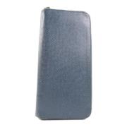 Pre-owned Leather wallets Louis Vuitton Vintage , Blue , Dames