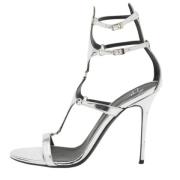 Pre-owned Leather sandals Giuseppe Zanotti Pre-owned , Gray , Dames