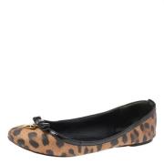 Pre-owned Coated canvas flats Dolce & Gabbana Pre-owned , Brown , Dame...