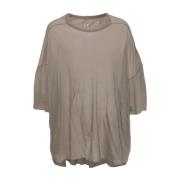 Grijze Crewneck T-shirts en Polos Rick Owens , Gray , Heren