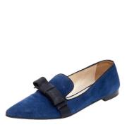 Pre-owned Fabric flats Prada Vintage , Blue , Dames