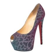 Pre-owned Fabric heels Christian Louboutin Pre-owned , Multicolor , Da...