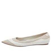 Pre-owned Leather flats Dior Vintage , White , Dames