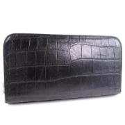 Pre-owned Leather wallets Saint Laurent Vintage , Black , Dames