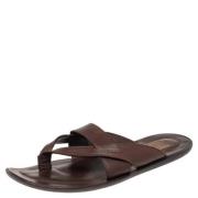 Pre-owned Leather sandals Salvatore Ferragamo Pre-owned , Brown , Dame...