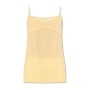 Versierde tanktop Fabiana Filippi , Yellow , Dames