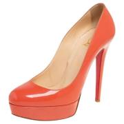 Pre-owned Leather heels Christian Louboutin Pre-owned , Pink , Dames