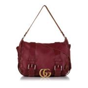 Pre-owned Leather shoulder-bags Gucci Vintage , Red , Dames