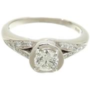 Pre-owned Platinum rings Bvlgari Vintage , Gray , Dames