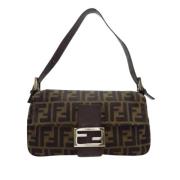 Pre-owned Canvas handbags Fendi Vintage , Brown , Dames