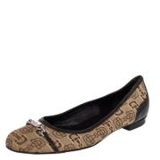 Pre-owned Leather flats Gucci Vintage , Beige , Dames