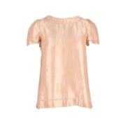 Pre-owned Silk tops Dolce & Gabbana Pre-owned , Pink , Dames