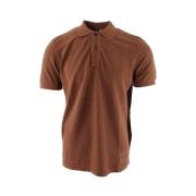 Bruine Katoenen Polo Shirt voor Heren Fay , Brown , Heren