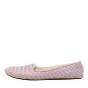 Pre-owned Leather flats Bottega Veneta Vintage , Purple , Dames