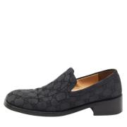 Pre-owned Canvas flats Gucci Vintage , Black , Dames