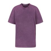 Bi-Color Acid Logo T-shirt Alexander Wang , Purple , Dames
