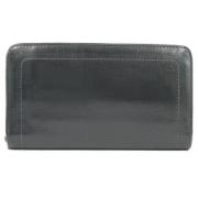 Pre-owned Leather wallets Louis Vuitton Vintage , Black , Dames