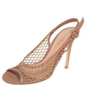 Pre-owned Leather sandals Gianvito Rossi Pre-owned , Beige , Dames