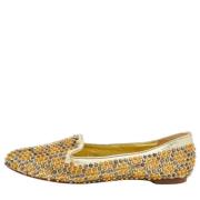 Pre-owned Leather flats Alexander McQueen Pre-owned , Yellow , Dames