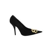 Pre-owned Velvet heels Balenciaga Vintage , Black , Dames