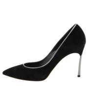 Pre-owned Suede heels Casadei Pre-owned , Black , Dames