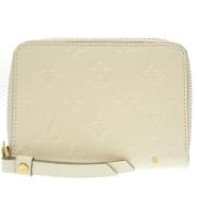 Pre-owned Leather wallets Louis Vuitton Vintage , White , Dames