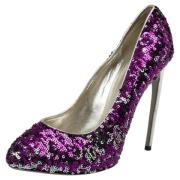 Pre-owned Fabric heels Dolce & Gabbana Pre-owned , Purple , Dames