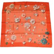 Pre-owned Silk scarves Hermès Vintage , Orange , Dames