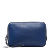 Pre-owned Leather prada-bags Prada Vintage , Blue , Dames