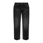 Jeans met vintage-effect R13 , Black , Dames