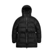 Puffer Parka Rains , Black , Dames