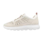 Stijlvolle Casual Sneakers voor Vrouwen Geox , Beige , Dames