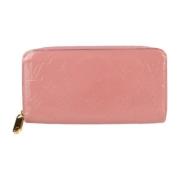 Pre-owned Leather wallets Louis Vuitton Vintage , Pink , Dames