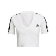 Dames V-Hals T-Shirt Adidas , White , Dames