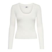 Witte Trui met Lange Mouwen Jacqueline de Yong , White , Dames