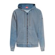‘D-Gir-S’ reflective hoodie Diesel , Blue , Heren