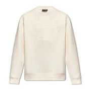 Sweatshirt with logo Emporio Armani , Beige , Heren