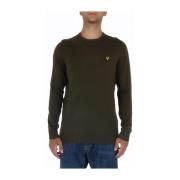 Groene Print Gebreide Trui met Lange Mouwen Lyle & Scott , Green , Her...