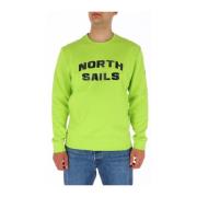 Groene Sweatshirt met Lange Mouwen North Sails , Green , Heren