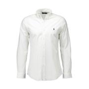 Tijdloos Wit Slim Fit Polo Overhemd met Klassieke Kraag Ralph Lauren ,...