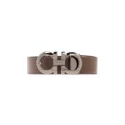 Omkeerbare Verstelbare Riem Salvatore Ferragamo , Brown , Heren